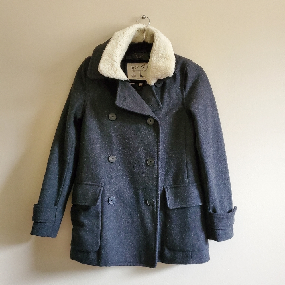 Jack Wills gray coat - size 4